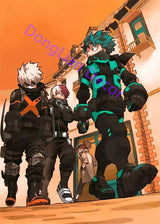 Japanese Anime My Hero Academia Wall Decorative Picture for Boy Room Metal Tin Sign Home Decor Wall Art Cafe Quality Posters