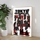 Japanese Anime Figure Tokyo Revengers Poster Aesthetic Mikey Hanma Shuji Manga Canvas Painting Wall Art Mural Kawaii Room Decor