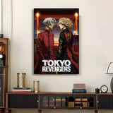 1pc Anime Tokyo Revengers Poster Sticker Print Waterproof Wall Art For Living Room Bedroom Home Decor