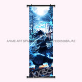 Demon Slayer: Kimetsu No Yaiba Wall Art Canvas Scrolls Pictures Hanging Painting Anime Rengoku Kyoujurou Home Decor Print Poster