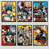 Anime M-My Hero AcademiaS High Quality Print Poster Waterproof Wall Art Movie Posters For Living Bedroom Retro Room Decor Gift