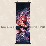 Hot Blooded Anime Jujutsu Kaisen Print Canvas Poster Satoru Gojo Home Decoration Mural Wall Art Scrolls Picture Hanging Painting