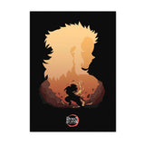 Anime Demon Slayer Canvas Poster Tanjiro Nezuko Home Wall Art Painting Print Pictures Kids Bedroom Living Room Decor Mural Gifts
