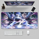 New Genshin Impact Desk Mat Anime Gaming Cool Durin Flins Gaming Mouse Pad Lock Edge 1000x500mm Playmat Office Keyboard Mousepad