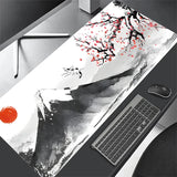 Sakura Computer Keyboard Mat Deskmat Cute Mouse Pad Rubber Anti slip Gaming Mousepad Anime Laptop Accessories Desk Mats 90x40cm