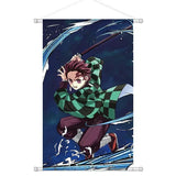 Anime Demon Slayer Cartoon Tanjirou Nezuko Scroll Canvas Wall Hanging Painting Home Decor Anime Poster Wall Art Room Decoration