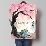Pokemon Peripherals Pikachu Bulbasaur Squirtle Charmander Canvas Painting Anime Wall Art Prints Living Room Decor Posters