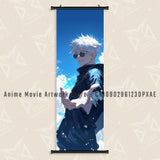 Hot Blooded Anime Jujutsu Kaisen Print Canvas Poster Satoru Gojo Home Decoration Mural Wall Art Scrolls Picture Hanging Painting