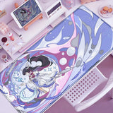Anime Cute Columbina Mousepad Non-slip Rubber Gaming Genshin Impact Mouse Pad Keyboard Mat Computer PC Laptop Pad XXL Desk Mat