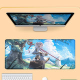 HD New Kawaii Girl Frieren At The Funeral Mouse Pad XXL 800x400mm Mausepad Large Laptop Gaming PC MousePad Rubber Anime Desk Mat
