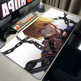 Mouse Pad Laptop Japan Anime Keyboard Pad H-hunter X H-hunter Gamer Cabinet Desk Mouse Mat PC Black and White Kurapika Mousepad