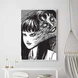 Hot Japan Anime Junji Ito Canvas Prints Poster Horror Thriller Dark Aesthetics Wall Art Home Decoration Art Poster Fans Gifts