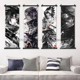 Naruto Home Decoration Scrolls Picture Hyuga Hinata Anime Canvas Wall Art Interior Hanging Painting Uchiha Itachi Figures Poster
