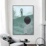 A-Anime The Summer Hikaru Died Poster Canvas painting poster with prints Home bedroom living room decoration gift