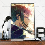 1PC Anime Jujutsu Kaisen Maki Zenin Poster Self-adhesive Art Waterproof Paper Sticker Coffee House Bar Room Wall Decor