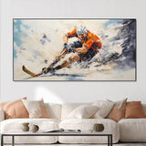 High Quality Athletes Sports Handmade Oil Painting Bicycle Equestrian Football Ice Hockey Portraits Large Canvas Art Showpiece For Home Decoration Living Room Wall Picture