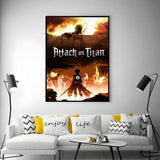 Anime A-Attack on TitanS Poster Versatile HD Waterproof Wall Art Self-Adhesive Decor for Any Space Ideal Gift