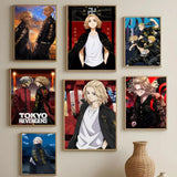 action anime Tokyo Revengers Poster HD Self-Adhesive Waterproof Wall Art Easy to Apply Multi-Scene Decor
