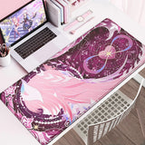 Honkai Star Rail Cyrene Mousepad Love Pink Anime Girl Desk Mat HD Print Keyboard Mats Mouse Pad Computer 900x400mm Accessories