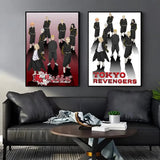 Anime Tokyo R-Revengers Poster Modern and Minimalist Wall Stickers for Home Decor Living Room Dormitory Wall Art