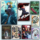 New Jujutsu Kaisen Anime Poster Aesthetic HD PVC Wall Art - Waterproof Wear Resistant For Home Hotel Bar