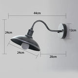 Outdoor Waterproof Wall Lamp Retro Iron Art Lamps
