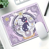 Pink Magic Small Mouse Pad Gaming Laptops Mousepad Gamer Carpet Keyboard Mat Desk Protector Anime Cartoon Mause Pads 18X22CM