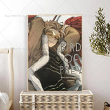 Anime My Hero Academia Hawks Classic Anime Poster Self-adhesive Art Waterproof Paper Sticker Coffee House Bar Room Wall Decor
