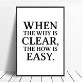 Poster Quote Canvas Painting Phrases Motivational Wall-Art Home-Decor Pictures Minimalist