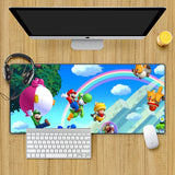 Hot Games Super M-Marioes Mousepad HD Printing Computer Gamers Locking Edge Non-slip Mouse Pad XXL90x40cm Keyboard PC Desk Pad