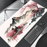 Sakura Computer Keyboard Mat Deskmat Cute Mouse Pad Rubber Anti slip Gaming Mousepad Anime Laptop Accessories Desk Mats 90x40cm