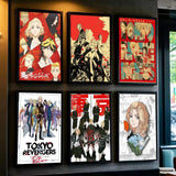 Anime T-Tokyo R-Revenger Poster Modern PP Paper Wall Art Sticker Minimalist Decorative for Cafe Office Bar Home Wall Decor Gift