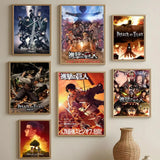 Anime A-Attack on TitanS Poster Versatile HD Waterproof Wall Art Self-Adhesive Decor for Any Space Ideal Gift