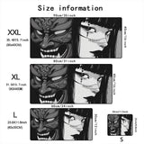 Mask anime girl Mouse Pad Large Computer Office Game Table Mats XXL Rubber Anti-slip Gaming Keyboard Mousepads Long Desk Pads