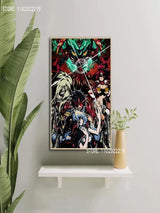 Gurren Lagann Anime Canvas Wall Art x  Modern Home Decor Poster for Bedroom or Living Room Personalized Gift Stylish Family Deco