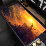 New Kawaii Japan Anime Pikachu Leather Mouse Pad PC Colorful Gamer Cabinet Mousepad Pokemon Keyboard Rug Laptop Gaming Desk Mat