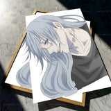 Anime Jujutsu Kaisen Mahito Poster Self-adhesive Art Waterproof Paper Sticker Coffee House Bar Room Wall Decor