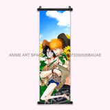 Anime BLEACH Figures Posters Kurosaki Ichigo Wall Art Scrolls Picture Kuchiki Rukia Home Decor Canvas Japanese Hanging Painting