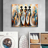 Large Abstract Handmade Oil Painting Textured African Woman Modern Wall Art On Canvas Living Room Bedroom Home Decoration