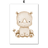 Children's Room Decorative Animal Wall Art Canvas Painting