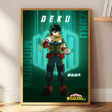 M-My Hero Academia Anime Painting Calligraphy HD Print Art Core – Unframed, Vibrant Wall Art, Ideal for Home