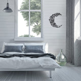 Moon Flower Alloy Black Wall Art Ornament Artifact