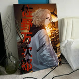 T-Tokyo Revengers Anime Poster HD PVC Wall Art - Waterproof Self Adhesive Mildew Resistant For Home Office Bar