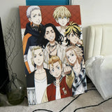 T-Tokyo Revengers Anime Poster HD PVC Wall Art - Waterproof Self Adhesive Mildew Resistant For Home Office Bar
