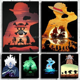 Anime Luffy Poster Printing Canvas Painting Home Living Room Suitable for Bedroom Bar Cafe Entrance Art Wall Painting Decoration