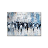 Hand-Painted Oil Painting Canvas Wall Art Decoration Abstract Street People Texture Art For Home Living Room Artwork Decor Rolled Frameless Unstretched Painting