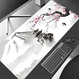 Sakura Computer Keyboard Mat Deskmat Cute Mouse Pad Rubber Anti slip Gaming Mousepad Anime Laptop Accessories Desk Mats 90x40cm