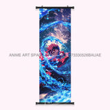 Demon Slayer: Kimetsu No Yaiba Wall Art Canvas Scrolls Pictures Hanging Painting Anime Rengoku Kyoujurou Home Decor Print Poster