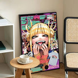 My Hero A-academia Classic Anime Anime Posters Sticky Decoracion Painting Wall Art White Kraft Paper Wall Decor