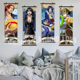 Anime Canvas Wall Art ONE PIECE Painting Hanging Scrolls Cartoon Modular Picture Poster for Home Decor
